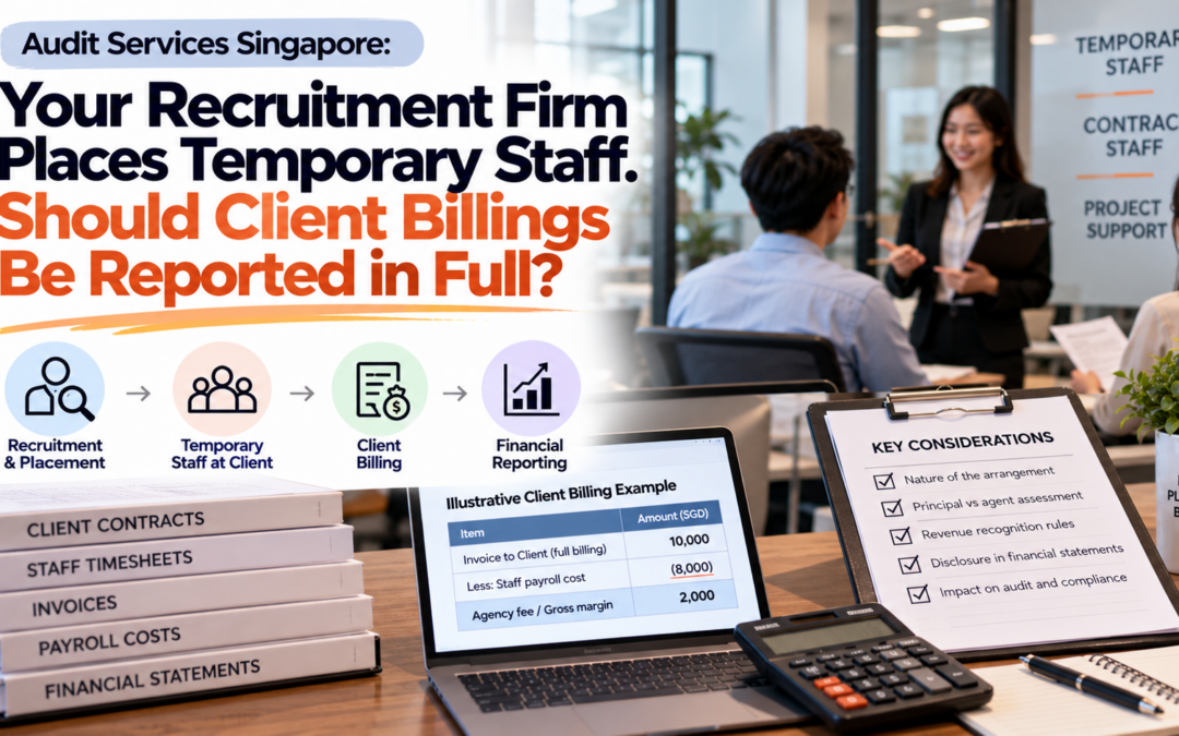 Audit Services Singapore: Your Recruitment Firm Places Temporary Staff. Should Client Billings Be Reported in Full?