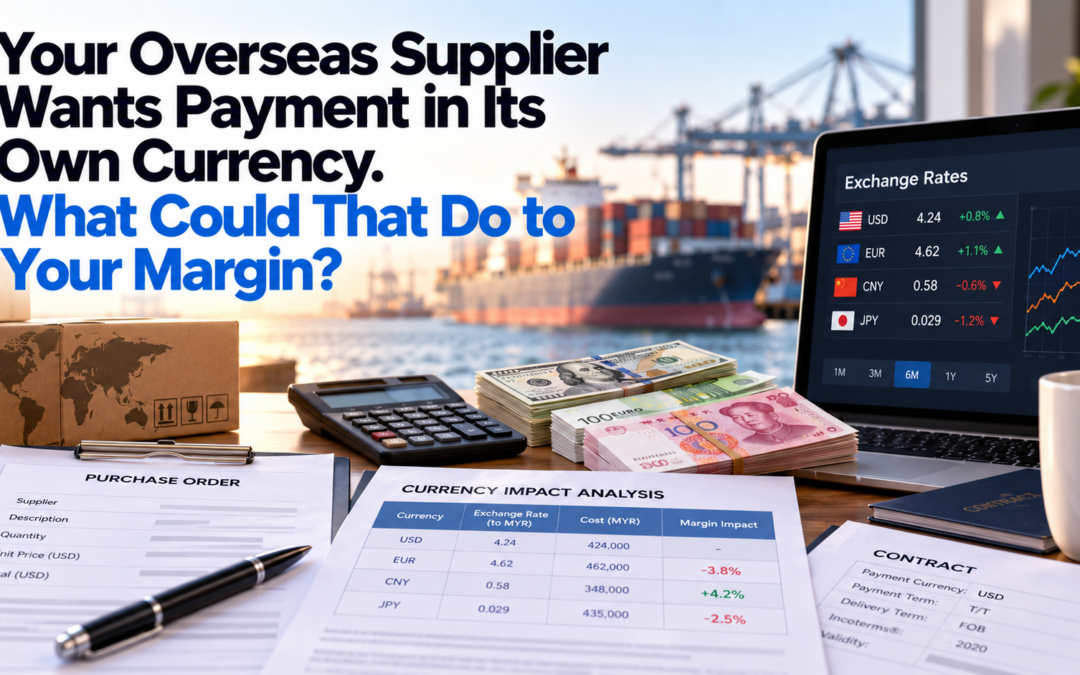 Your Overseas Supplier Wants Payment in Its Own Currency. What Could That Do to Your Margin?